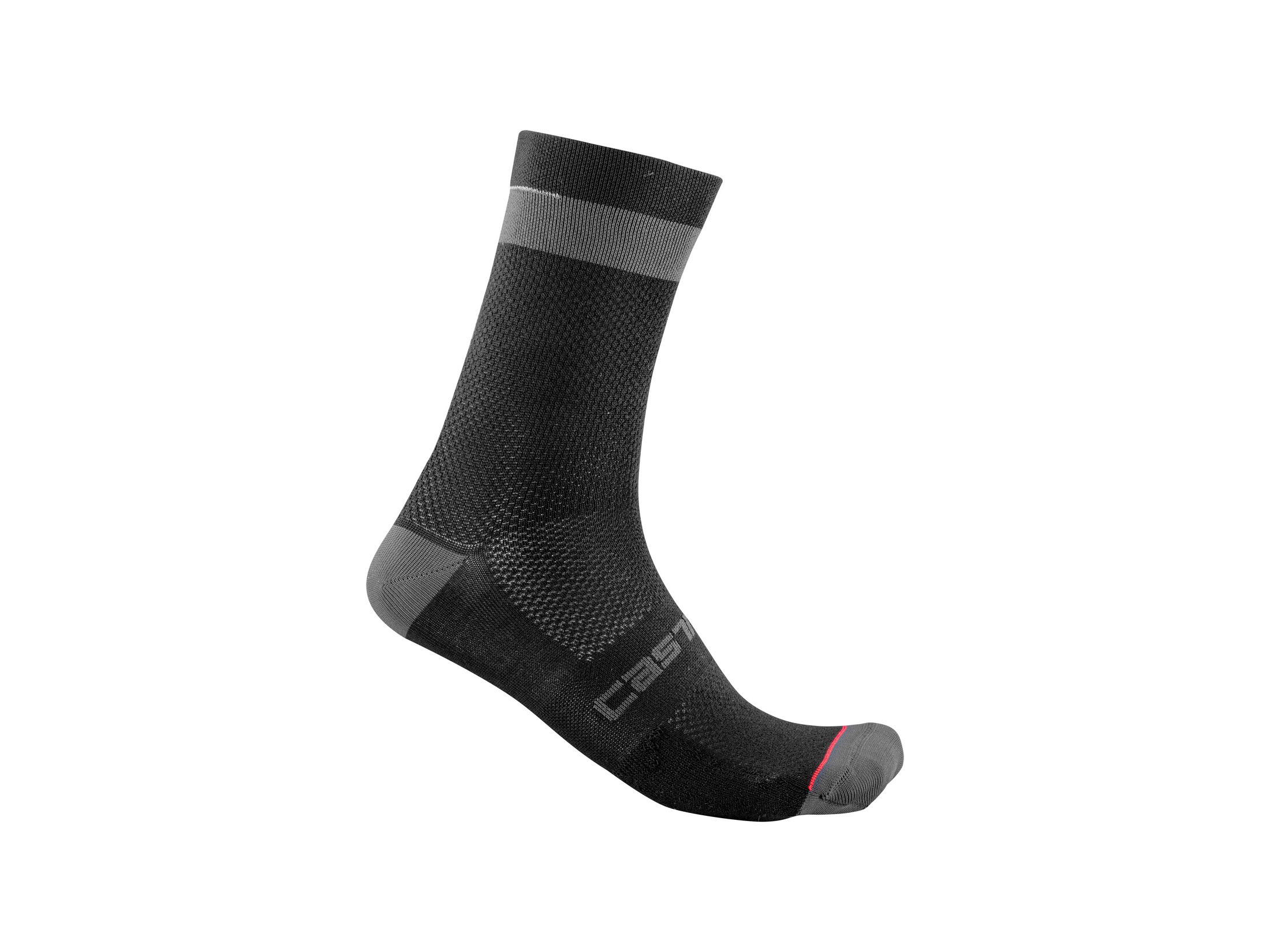 Castelli Alpha 18 Socks - Black / Dark Gray