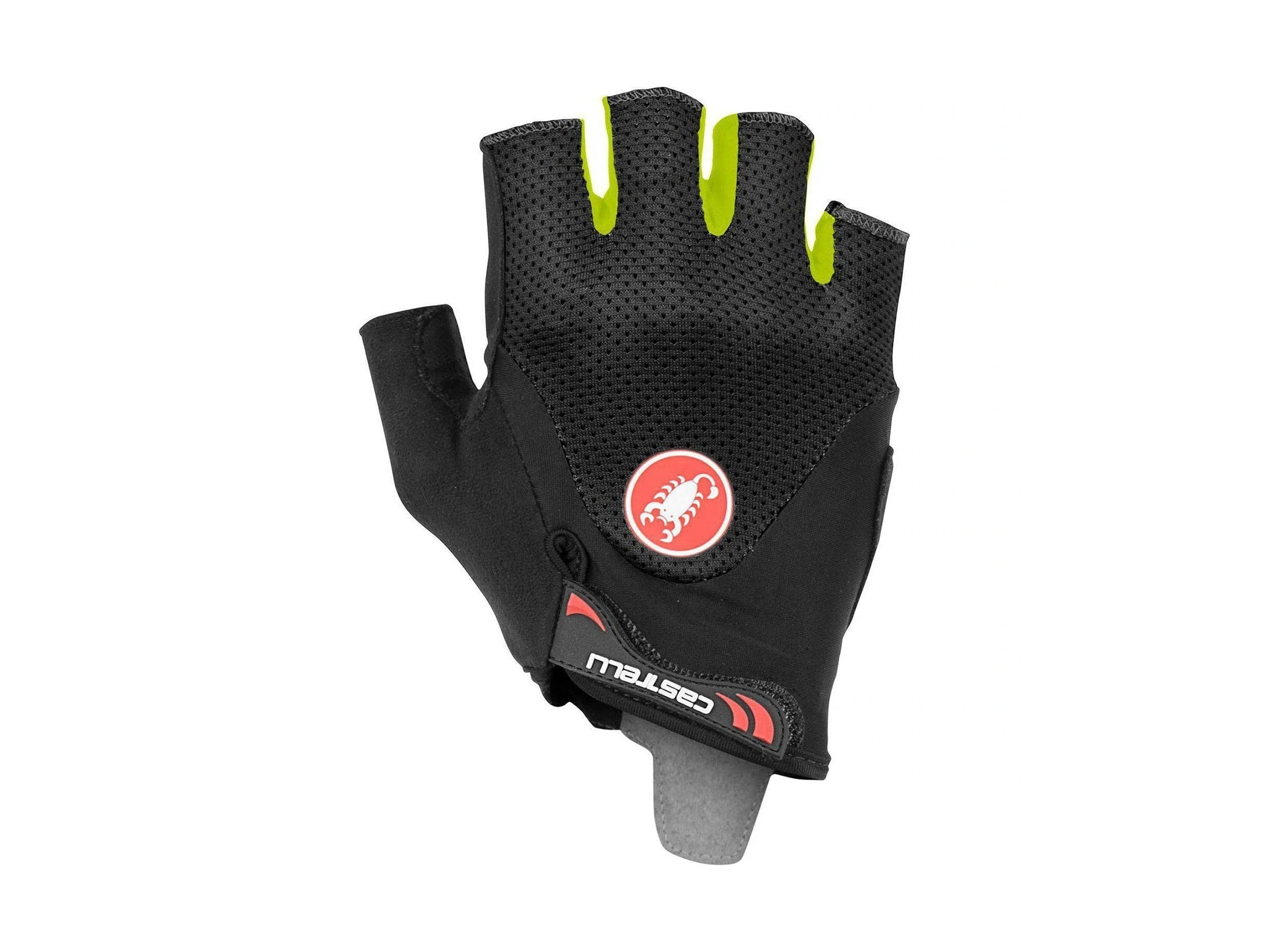 Castelli Arenberg Gel 2 Gloves - Black / Yellow Fluo