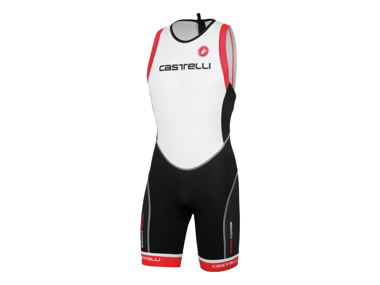 Castelli Free Tri ITU W Suit - White / Black / Red (S)
