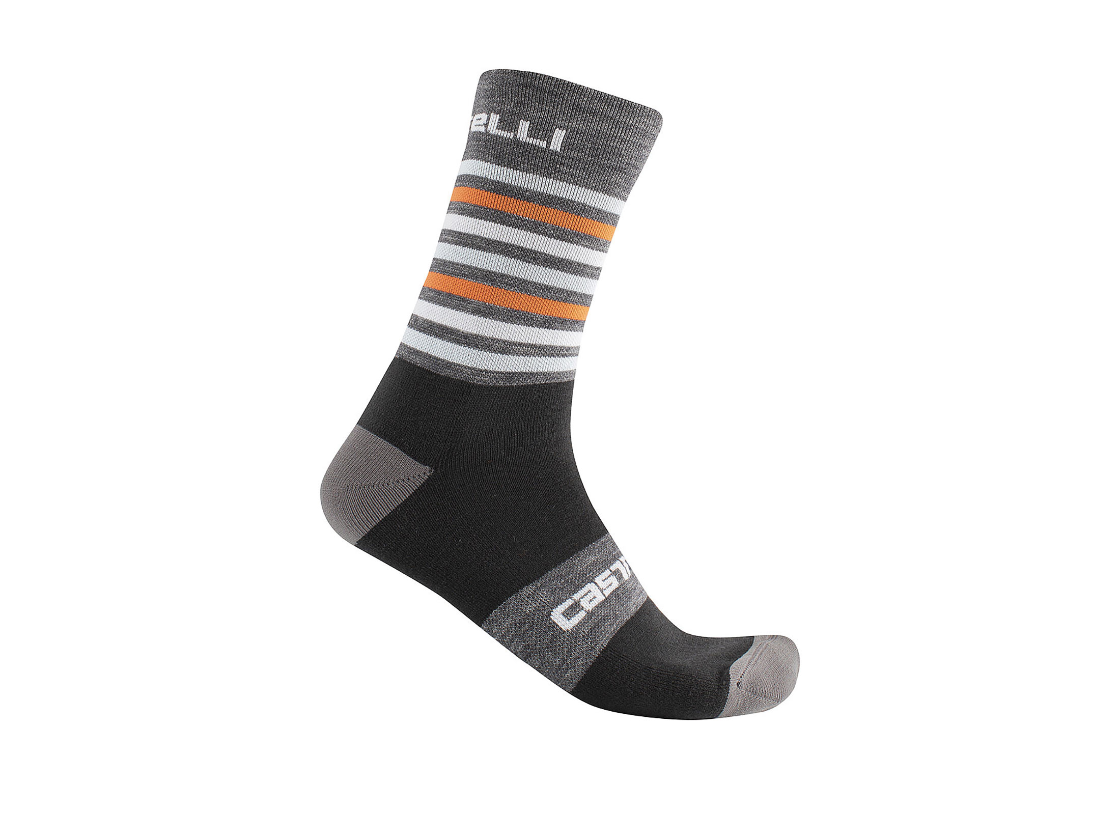 Κάλτσες Castelli Gregge 15 - Dark Gray / Orange