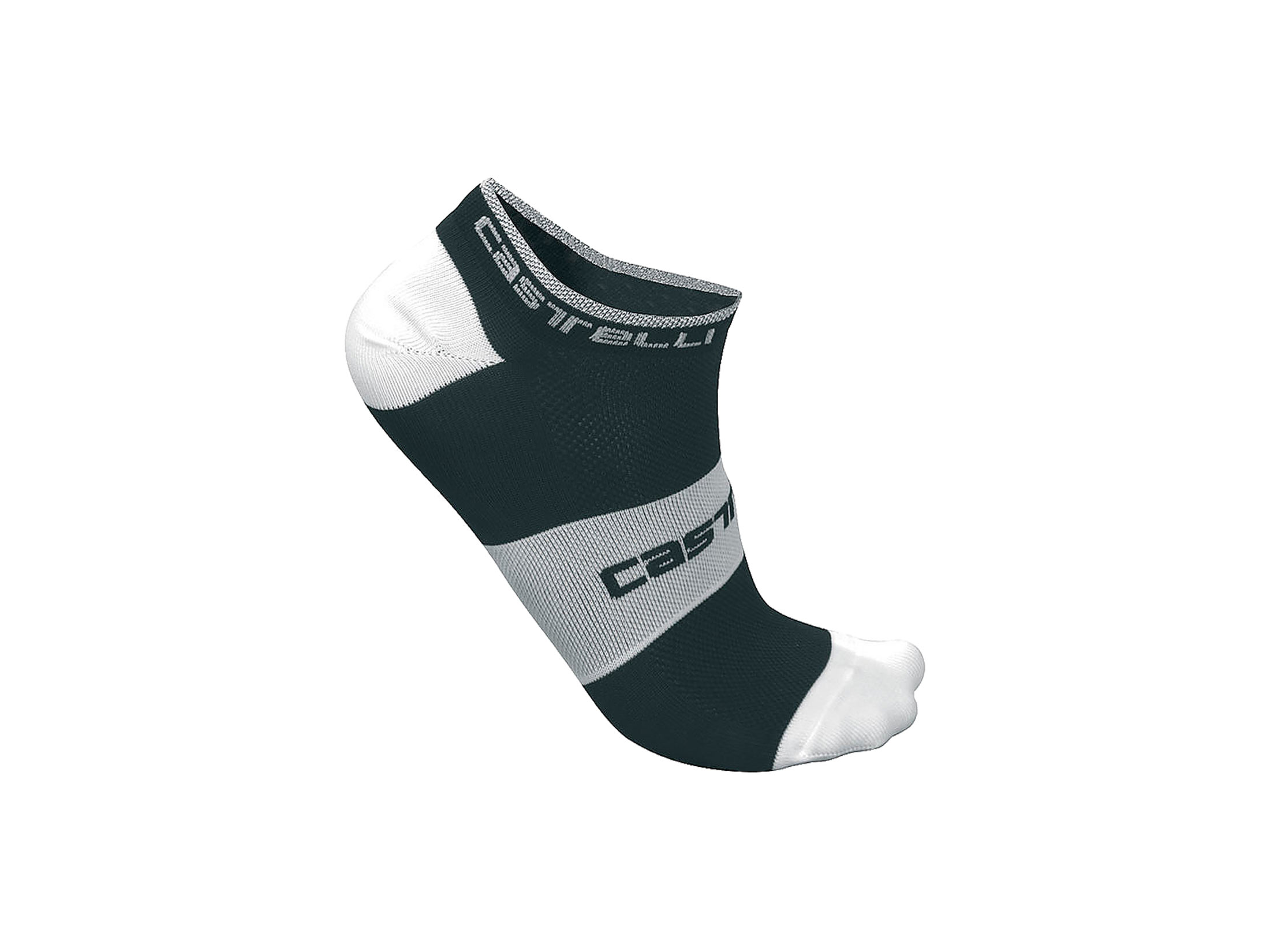 Κάλτσες Castelli Lowboy - Μαύρες/Λευκές