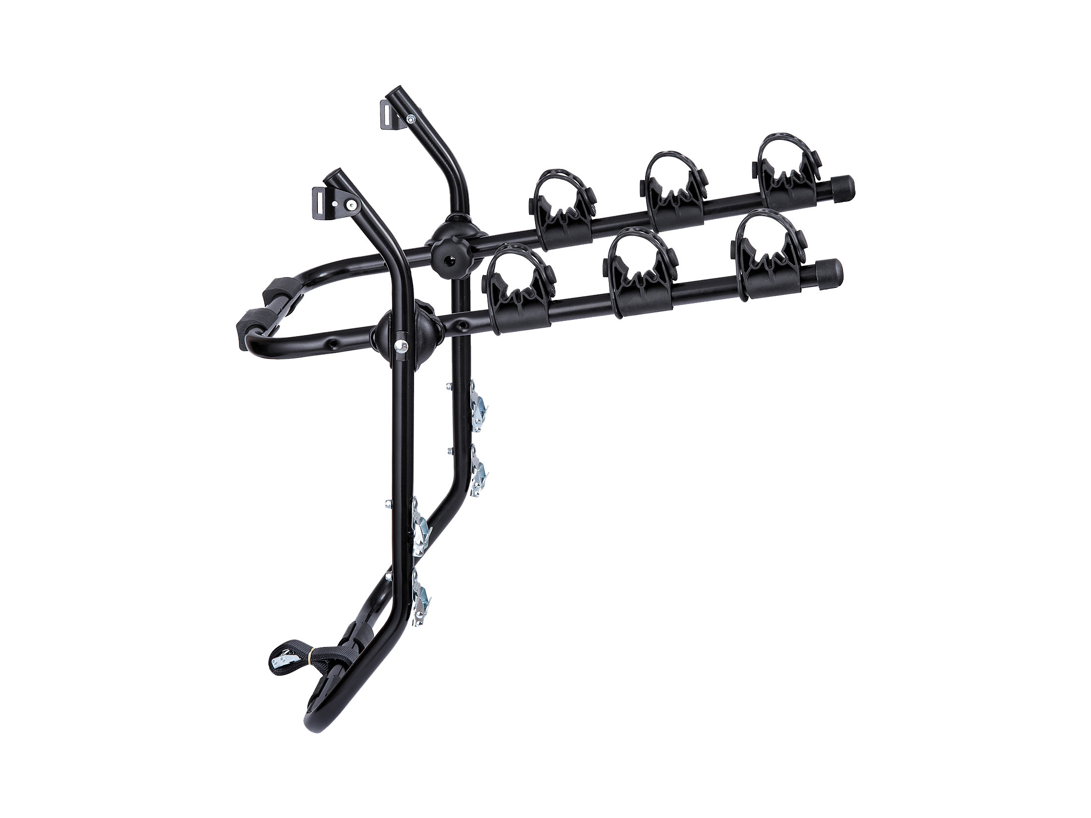 GC Accessories BC 5 3-Bike Hanging Trunk Bike Rack - Black