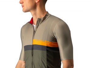 castelli-a-blocco-jersey-bark-green-pop-orange-dark-gray-detail