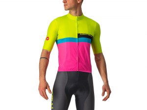castelli-a-blocco-jersey-electric-lime-black-blue-magenta-front