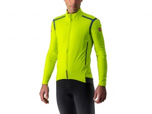 castelli-perfetto-ros-long-sleeve-yellow-fluo-dark-steel-blue-front