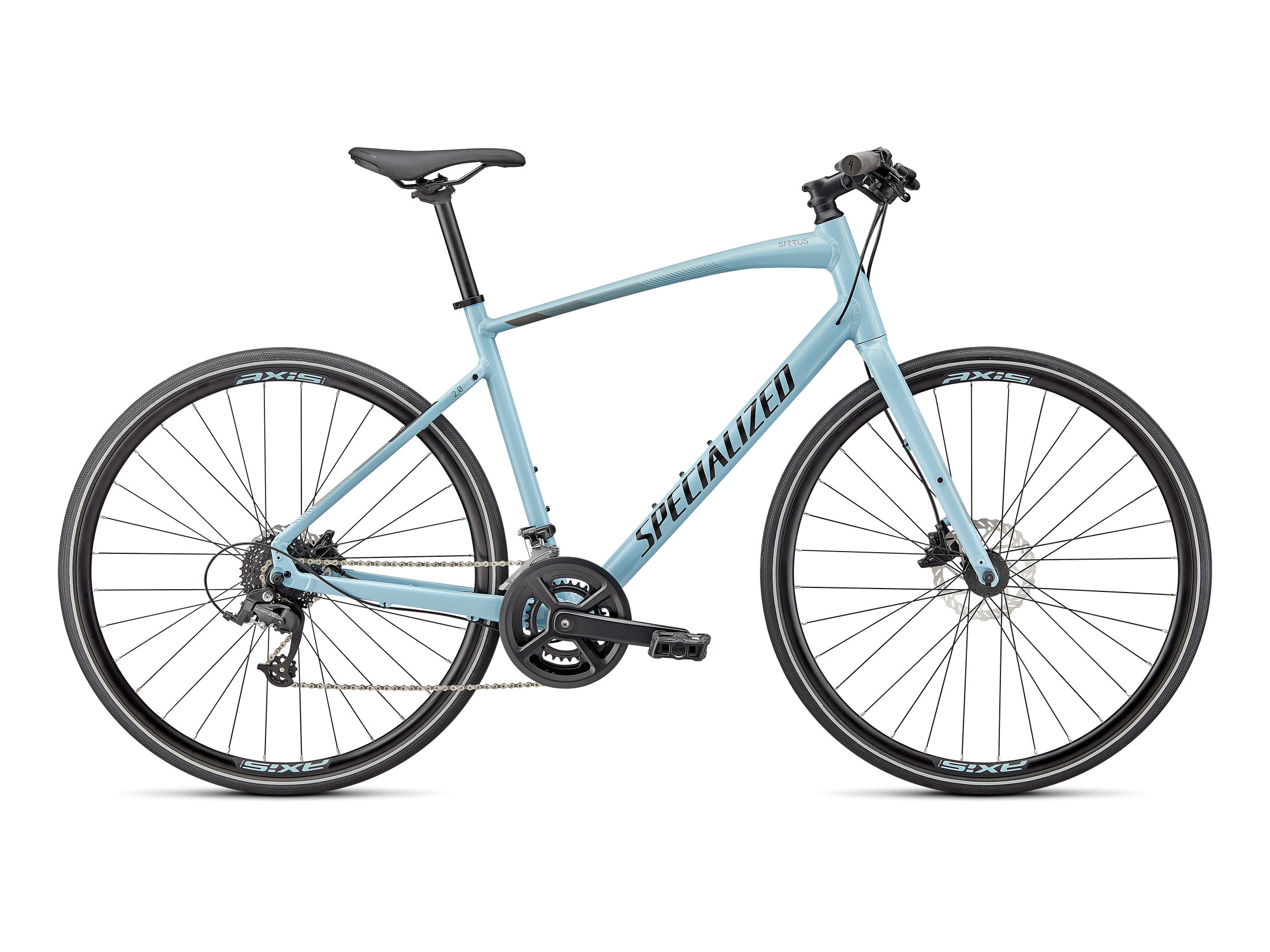 Specialized Sirrus 2.0 Bike - Gloss Arctic Blue / Cool Grey / Satin Reflective Black