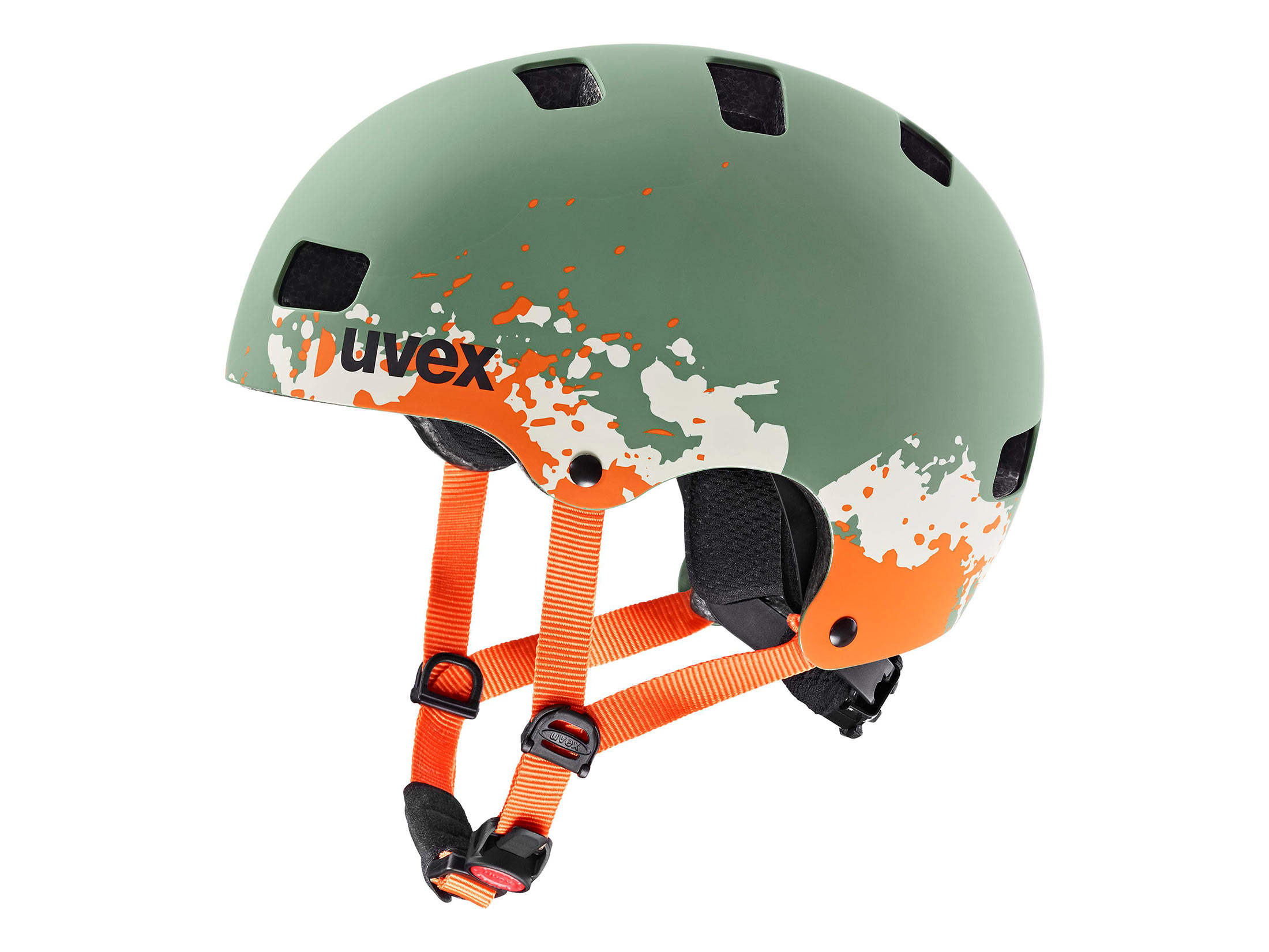 Uvex Kid 3 CC Helmet - Moss Green / Sand Matt