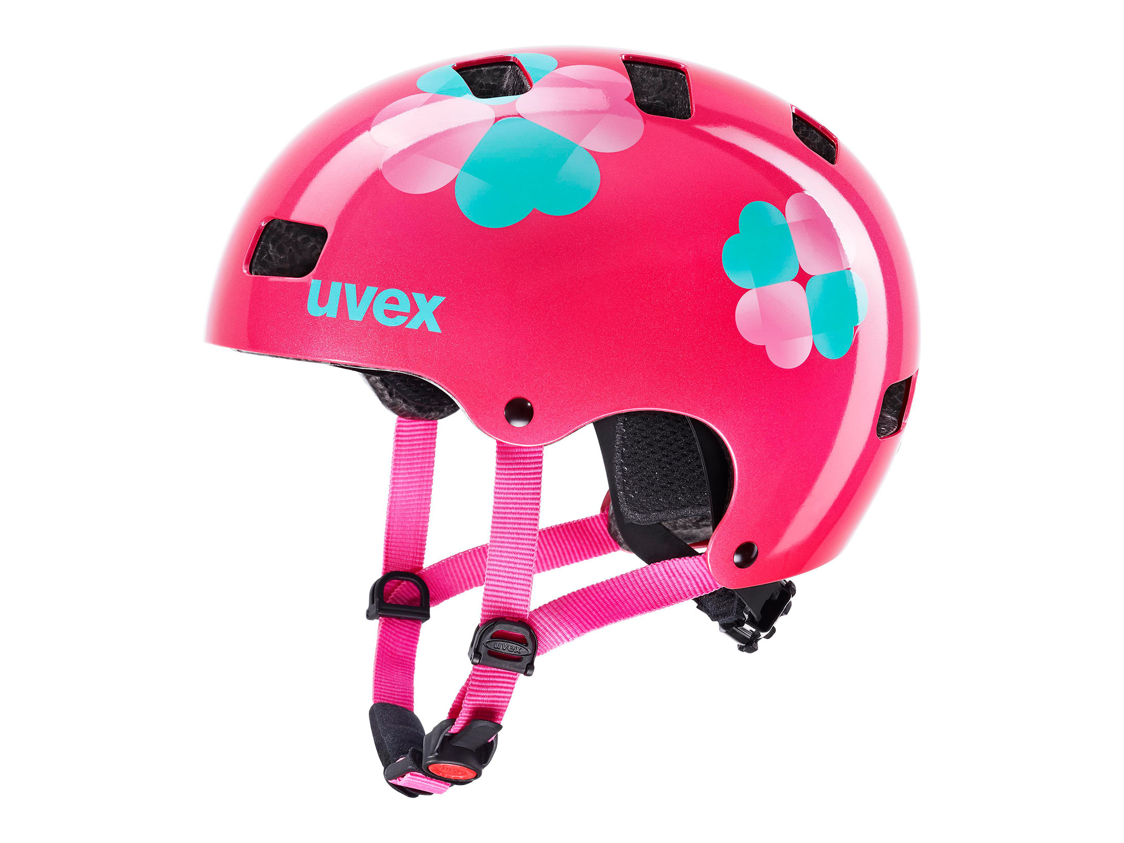 Uvex Kid 3 Helmet - Pink Flower