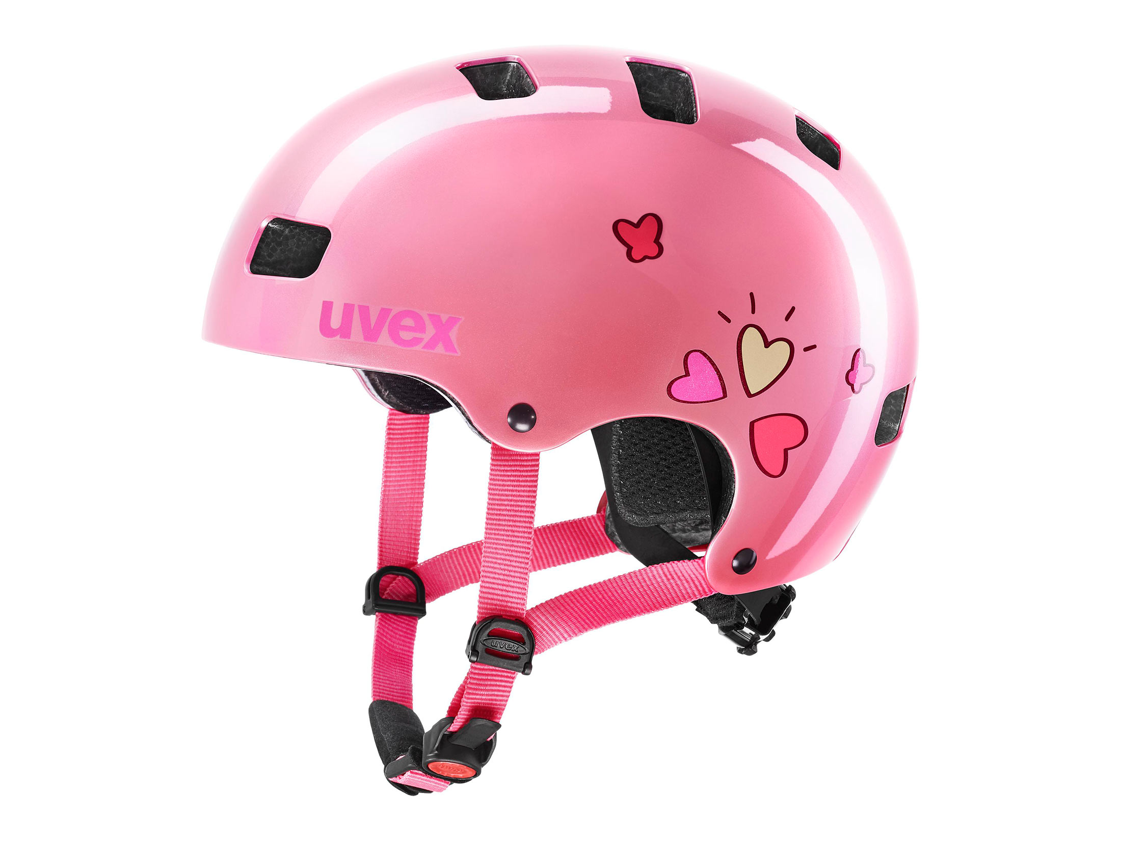 Uvex Kid 3 Helmet - Pink Heart