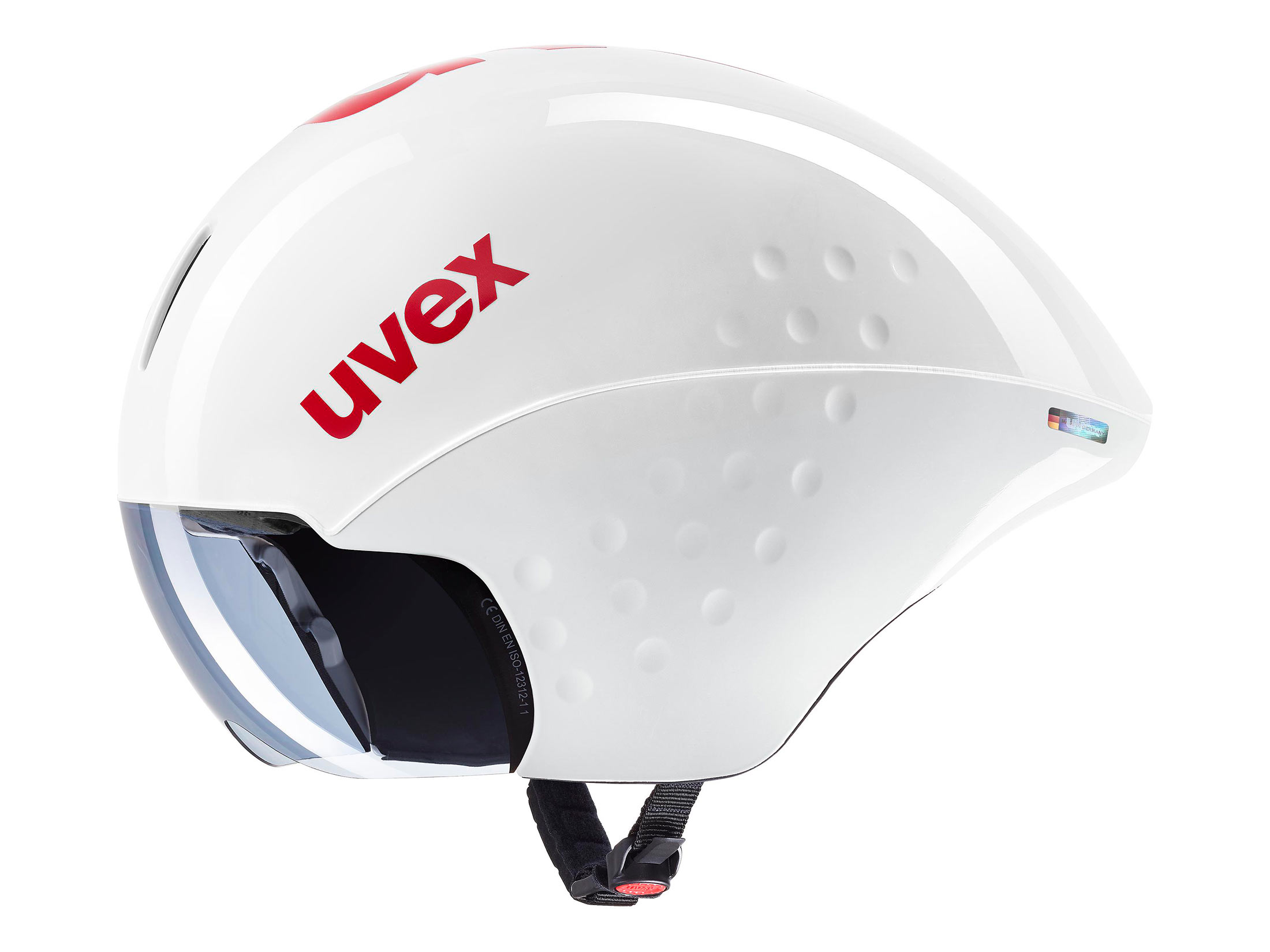 Uvex Race 8 Helmet - White / Red